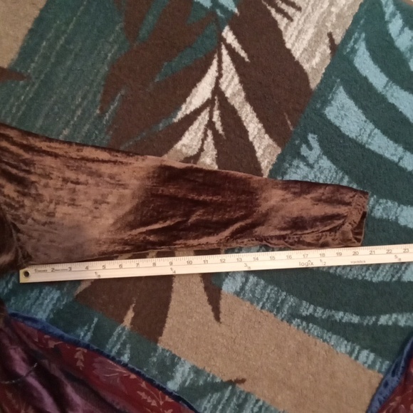 Boho Velvet Panel Maxi Dress - Multicolors Renisance Peasant Womens Small - Picture 8 of 10